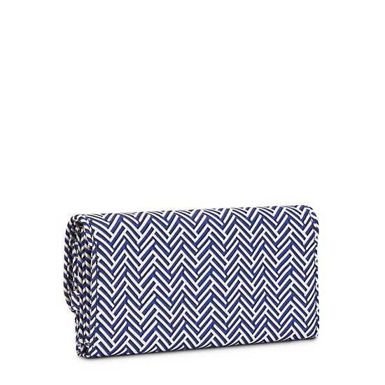 Kipling Money Land Printed Snap Wallet Pung Blå | DK 2181QM